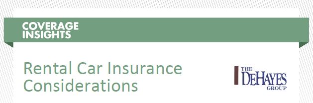 rental car considerations